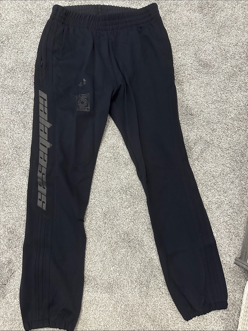 Calabasas Adidas Black Track Pants
